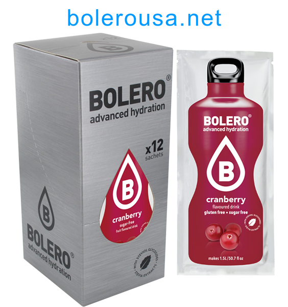 Bolero Advanced Hydration - Cranberry (Box of 12 Sachets) Exp 5-26-24