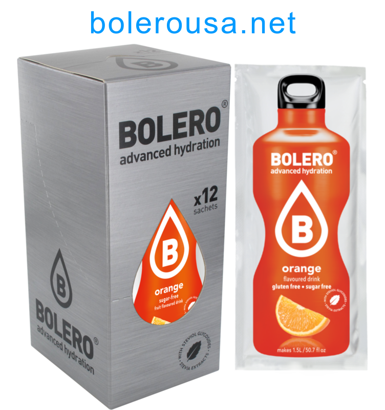 Bolero Advanced Hydration - Orange (Box of 12 Sachets) SALE PRODUCT - EXP 05-03-24