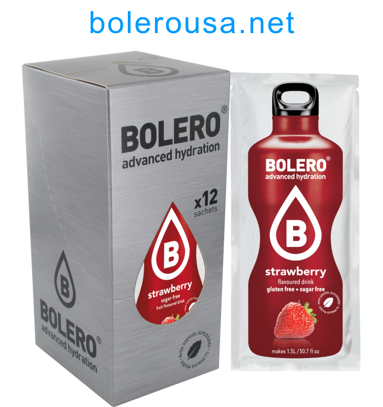 Bolero Advanced Hydration - Strawberry (Box of 12 Sachets) Exp 6-15-24