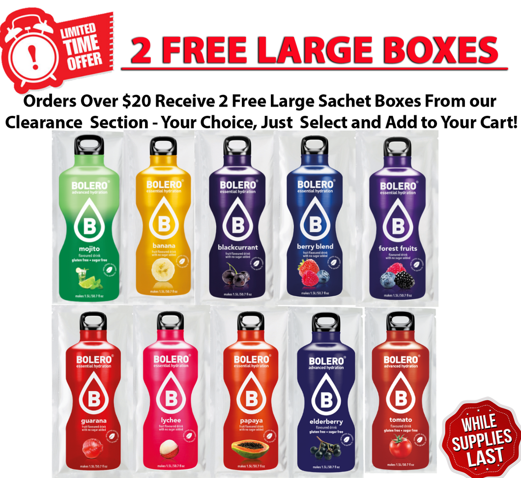 2 Large Sachet Box Bundle - Select Flavors - Free with Orders Over $20 Limited Time Offer!