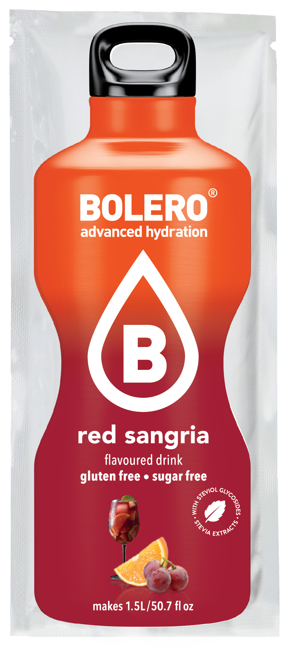 Bolero Advanced Hydration - Red Sangria (Box of 12 Sachets) SALE PRODUCT - Exp 10-21-23