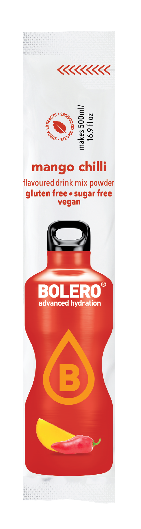 Bolero Advanced Hydration - Chilli Mango Small Sachets (Box of 12 Small Sachets)