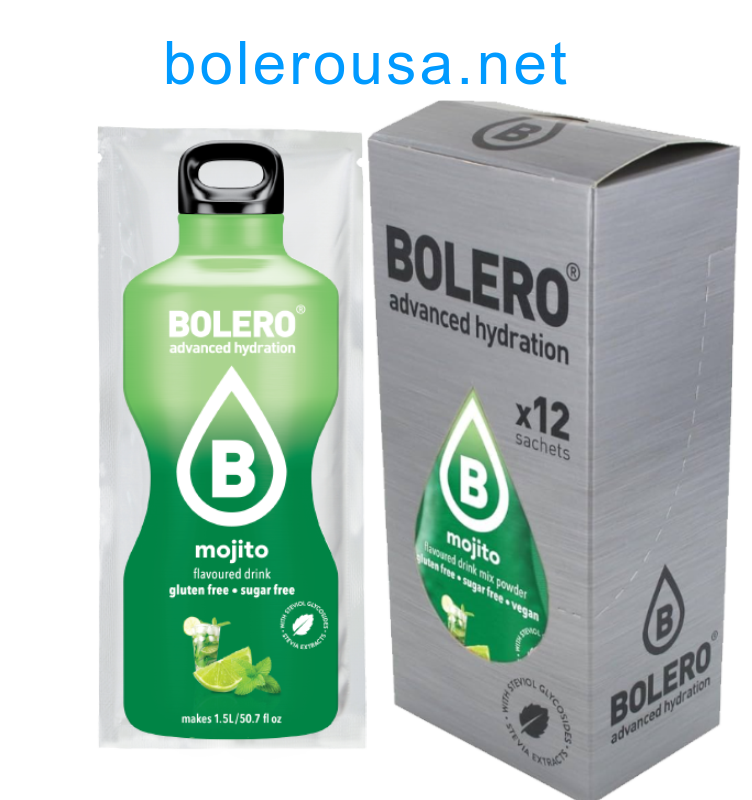Bolero Advanced Hydration - Mojito - (Box of 12 Sachets) SALE PRODUCT - EXP 06-08-24