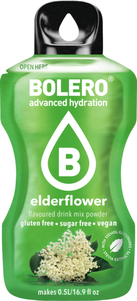 Bolero Advanced Hydration - Elderflower Small Sachets (Box of 12 Small Sachets) SALE PRODUCT - EXP 02-24-24
