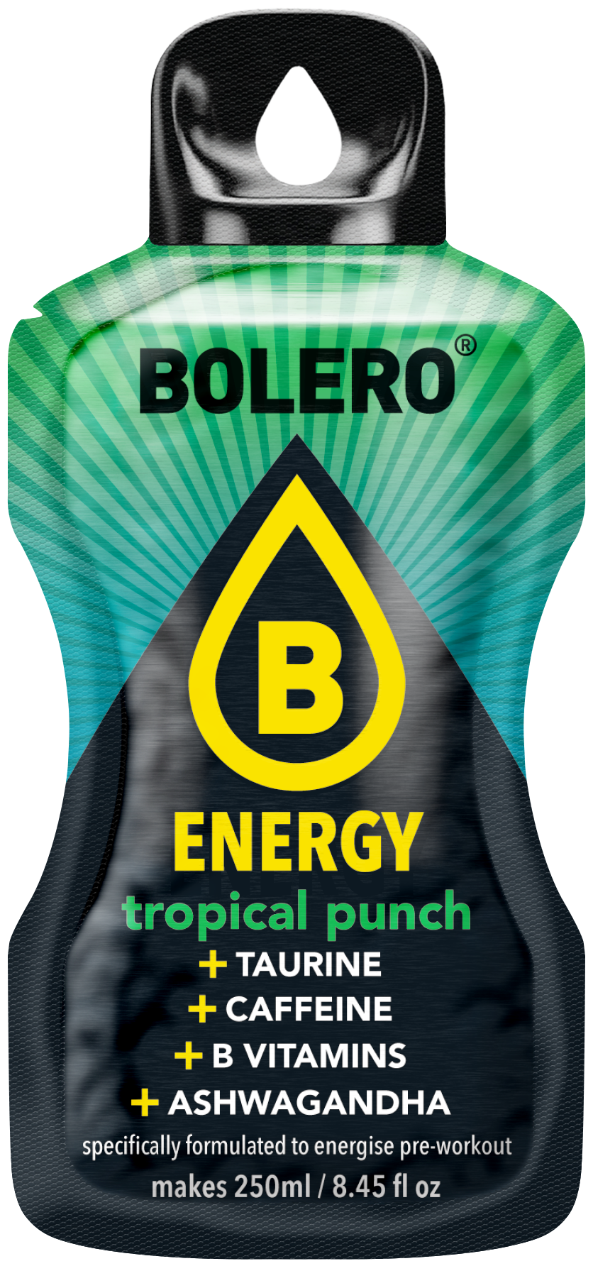 *NEW Bolero Advanced Hydration - Energy - Tropical Punch - Single Sachet