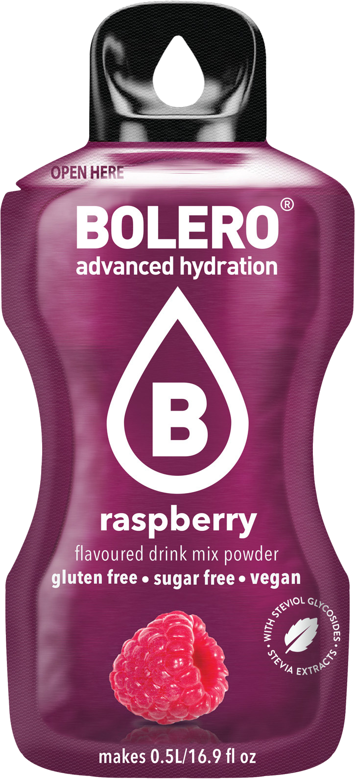 Bolero Advanced Hydration - Raspberry Small Sachets (Box of 12 Small Sachets)