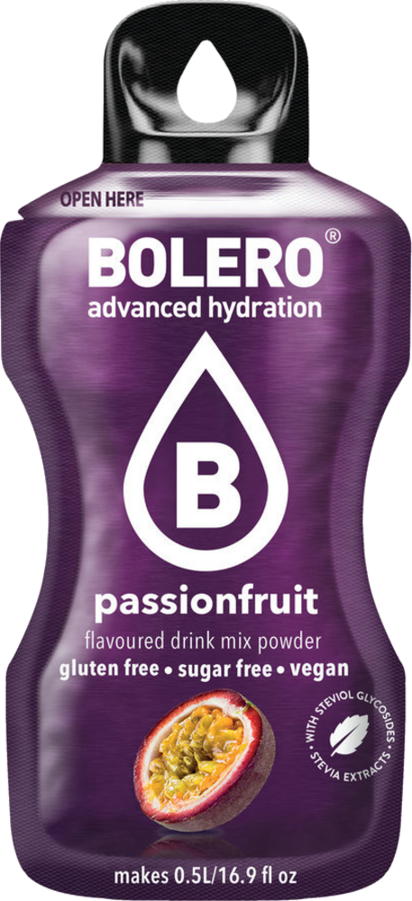 Bolero Advanced Hydration - Passionfruit Small Sachets (Box of 12 Small Sachets)