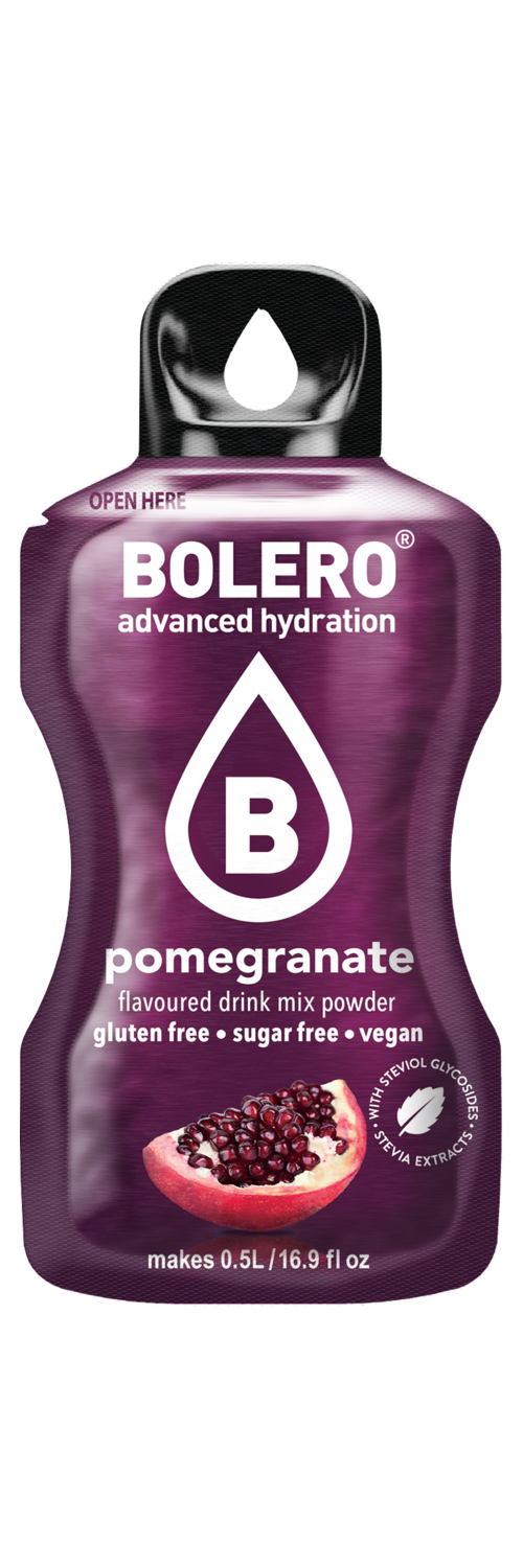 Bolero Advanced Hydration - ( 2 packets Pomegranate) - 2 Small Single Sachet