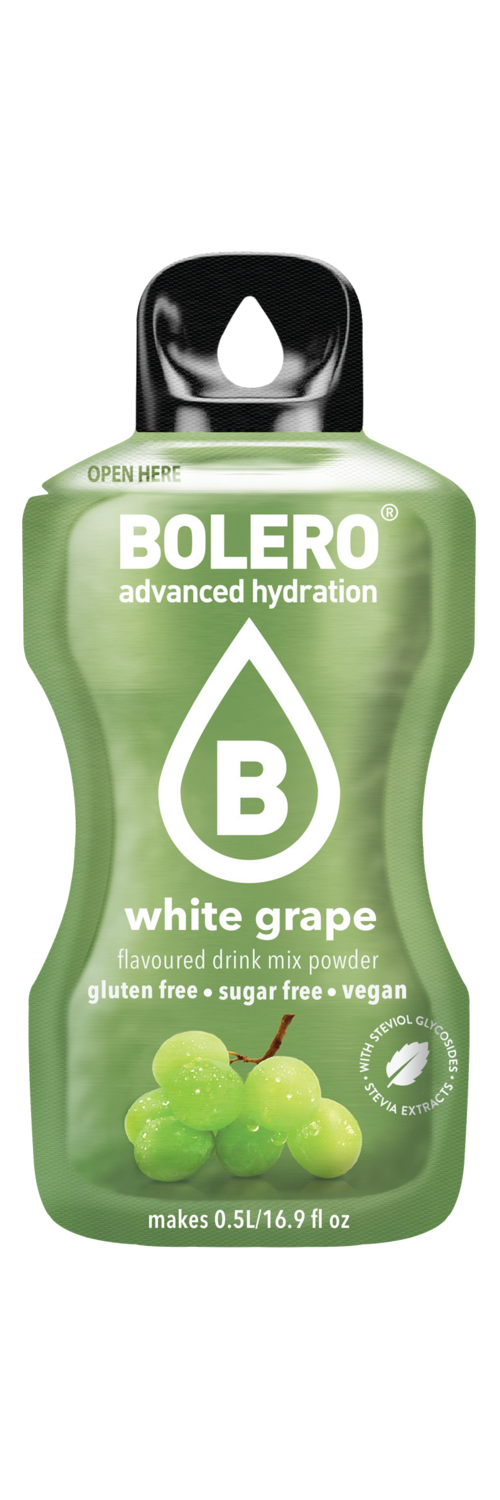 Bolero Advanced Hydration - 2 small White Grape - Single Sachet