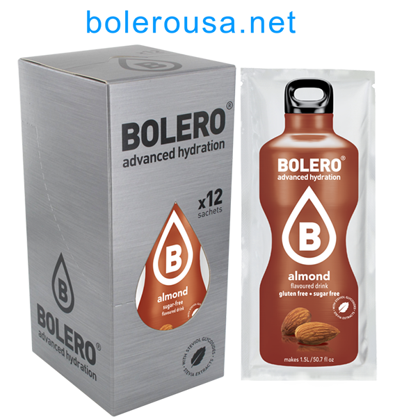 Bolero Advanced Hydration - Almond (Box of 12 Sachets)