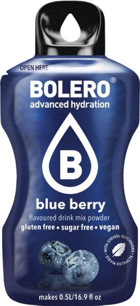 Bolero Advanced Hydration - Blueberry Small Sachets (Box of 12 Small Sachets)