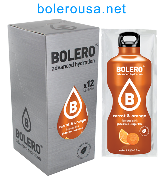 Bolero Advanced Hydration - Carrot and Orange (Box of 12 Sachets)