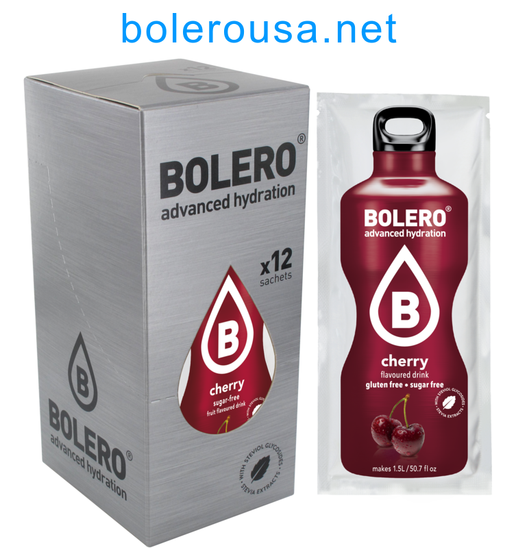 Bolero Advanced Hydration - Cherry Sachets (Box of 12 Sachets) SALE PRODUCT - EXP 05-30-24