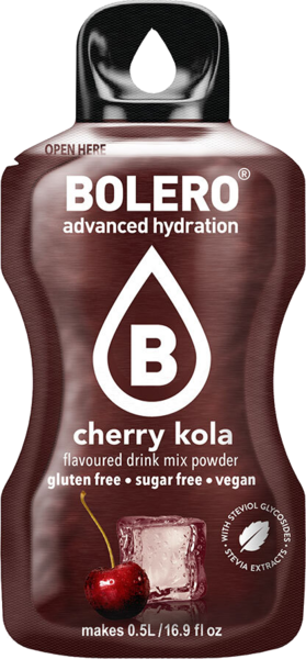 Bolero Advanced Hydration - Cherry Kola Small Sachets (Box of 12 Small Sachets)