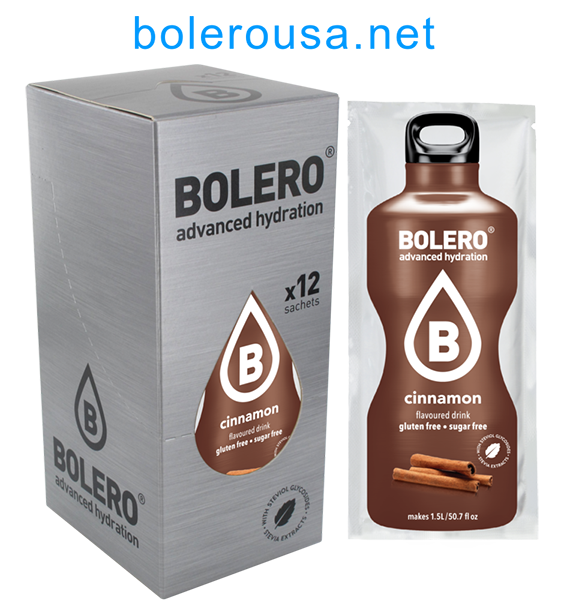 Bolero Advanced Hydration - Cinnamon (Box of 12 Sachets)