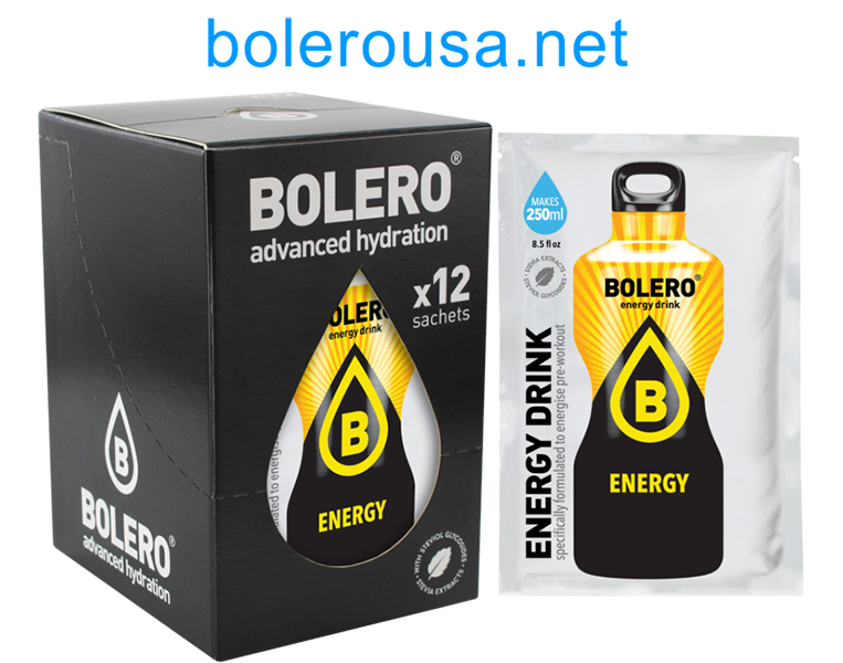 Bolero Advanced Hydration - Energy (Box of 12 Sachets)