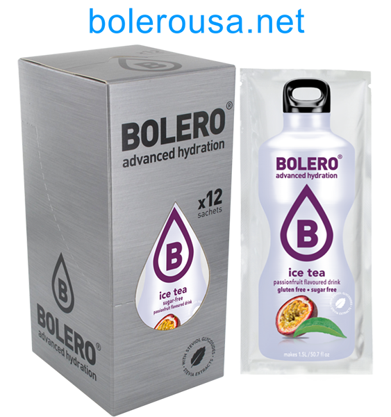 Bolero Advanced Hydration - Ice Tea Passionfruit (Box of 12 Sachets)