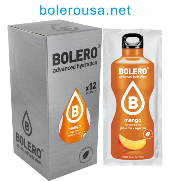 Bolero Advanced Hydration - Mango (Box of 12 Sachets)