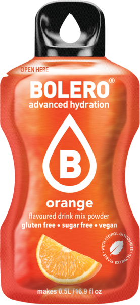 Bolero Advanced Hydration - Orange Small Sachets (Box of 12 Small Sachets)