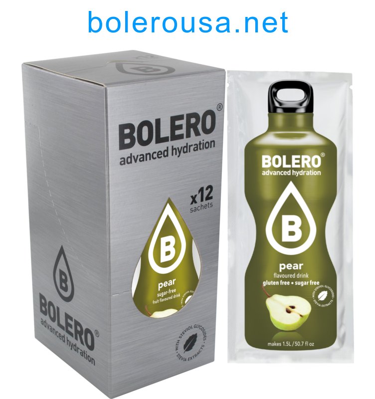 Bolero Advanced Hydration - Pear (Box of 12 Sachets)