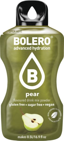 Bolero Advanced Hydration - Pear Small Sachets (Box of 12 Small Sachets) SALE PRODUCT - EXP 05-17-24