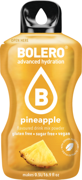 Bolero Advanced Hydration - Pineapple Small Sachets (Box of 12 Small Sachets)