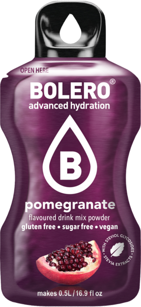 Bolero Advanced Hydration - Pomegranate Small Sachets (Box of 12 Small Sachets)