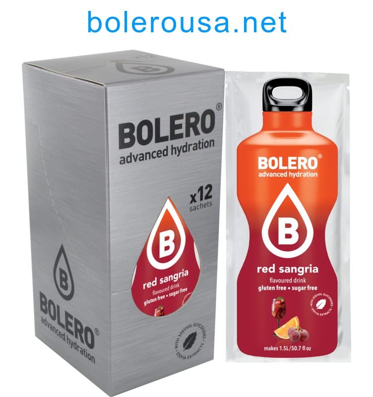 Bolero Advanced Hydration - Red Sangria (Box of 12 Sachets)