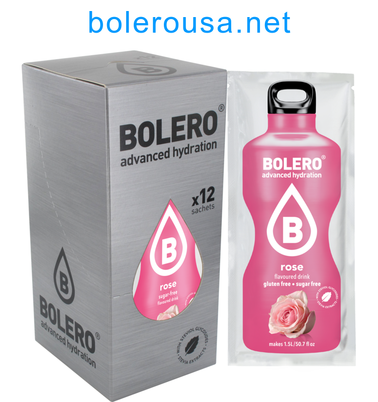 Bolero Advanced Hydration - Rose (Box of 12 Sachets)