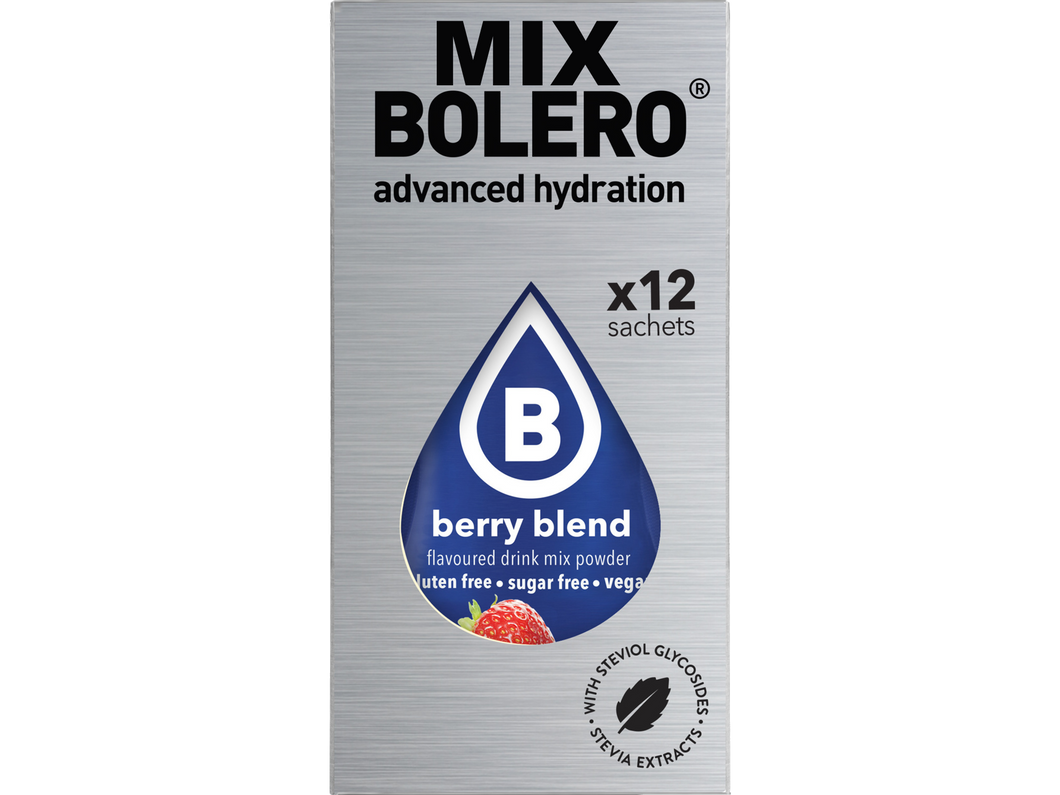 Bolero Advanced Hydration - Berry Flavors Small Sachets Mix Box (Box of 12 Small Sachets)