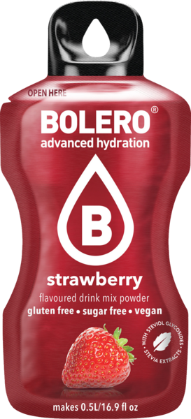Bolero Advanced Hydration - Strawberry Small Sachets (Box of 12 Small Sachets)